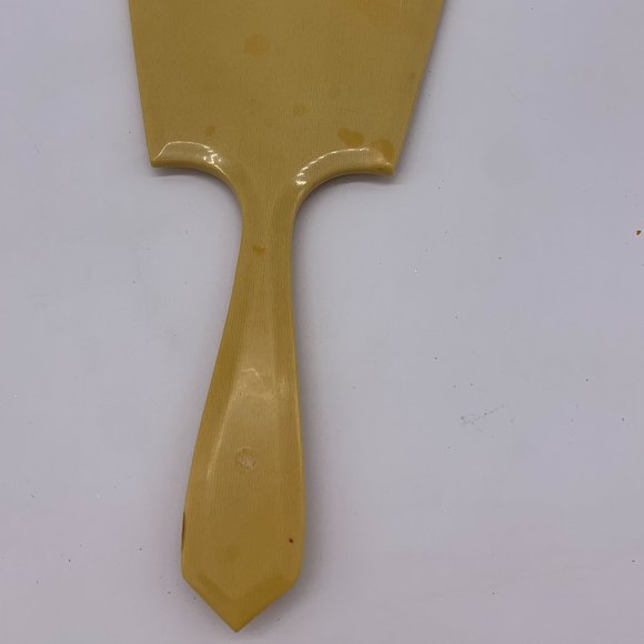 Vintage early plastic beveled hand mirror- Celluloid? Bakelite? Something else? - Picture 6 of 8